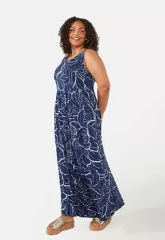 Платье из джерси Live Unlimited London, синий