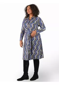 Платье из джерси Live Unlimited London, синий