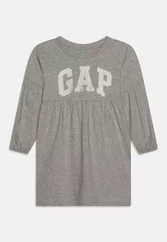 Платье из джерси Logo Girls GAP, цвет light heather grey