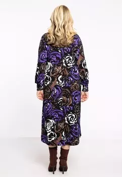 Платье из джерси (LONG SLEEVE) FLORAL PRINT Yoek, мультиколор