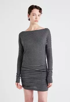Платье из джерси LONG SLEEVE MINI DRESS Weekday, серый
