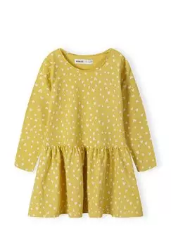 Платье из джерси Long Sleeve MINOTI, цвет mustard yellow