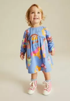 Платье из джерси Long Sleeve Standard Next, цвет blue unicorn