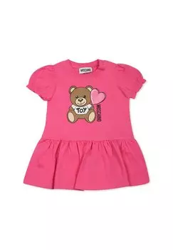 Платье из джерси MANICA CORTA MOSCHINO, фуксия