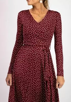 Платье из джерси MARGUERITE DOT Stockholms Klanningsfabrik, темно-красный