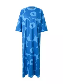 Платье из джерси Marimekko Dress MIDIA UNIKKO, цвет blue/azure