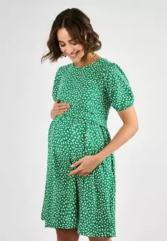 Платье из джерси MATERNITY FIT - DOUBLE LAYER NURSING JoJo Maman Bb, зеленый