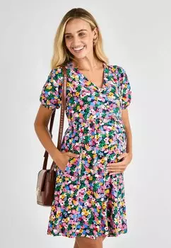 Платье из джерси MATERNITY FIT - FLORAL JoJo Maman Bb, белый