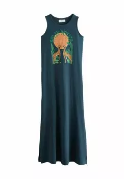 Платье из джерси Maxi dress Next, синий