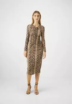 Платье из джерси MICHAEL Michael Kors, бежевый