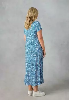 Платье из джерси Midi Live Unlimited London, синее