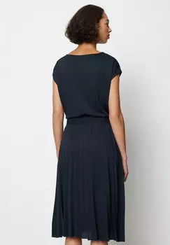 Платье из джерси MIT ELASTISCHER TAILLE UND PLISSIERTEM Marc O'Polo, синий