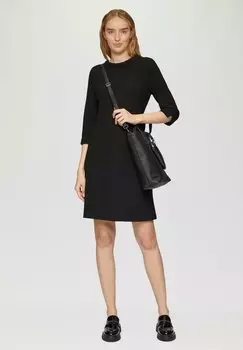 Платье из джерси MIT STRUKTUR s.Oliver BLACK LABEL, черный