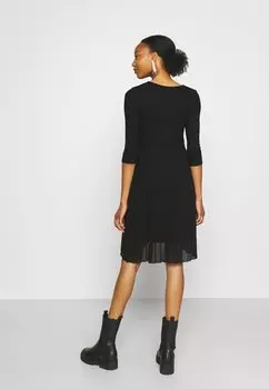 Платье из джерси Mlraina June Mix Knee Dress MAMALICIOUS, черный