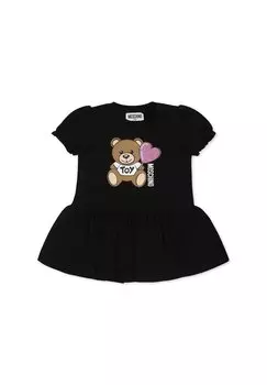 Платье из джерси MOSCHINO, черный