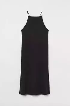 Платье из джерси на бретелях H&amp;M, черный