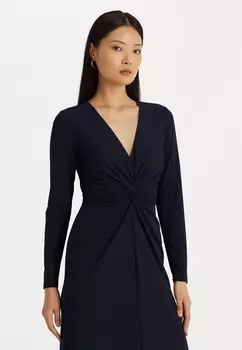 Платье из джерси Nadira Long Sleeve Платье Lauren Ralph Lauren, цвет lighthouse navy
