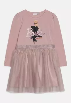 Платье из джерси Nmfjetinna Barbie Dress Box Sky Name it, цвет violet ice