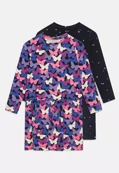Платье из джерси NMFLUNNA 2 PACK Name it, цвет dark sapphire/white aster purple