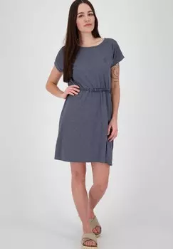 Платье из джерси NORAAK alife & kickin, цвет Mottled Dark Blue