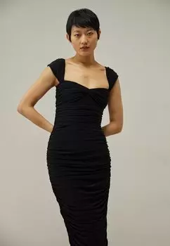 Платье из джерси Norma Kamali, черный