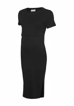 Платье из джерси NORMAL GESCHNITTEN U-AUSSCHNITT MAMALICIOUS, черный