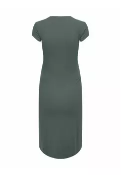 Платье из джерси NORMAL GESCHNITTEN V-AUSSCHNITT MIDI ONLY MATERNITY, хаки