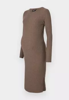 Платье из джерси OLMKEEN O NECK DRESS ONLY MATERNITY, коричневый
