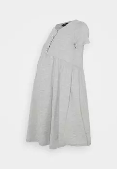 Платье из джерси Olmlilli Badydoll Dress Only, пестрый светло-серый