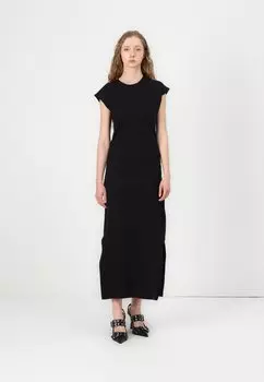 Платье из джерси ONLFALLON O NECK LONG DRESS BOX ONLY, черный