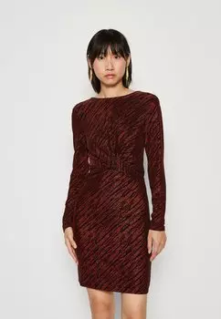Платье из джерси Onlglow Glitter Twist Dress Box ONLY, цвет lychee