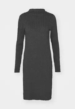 Платье из джерси ONLHELLE MOCK NECK KNEE DRESS ONLY, темно-серый вереск