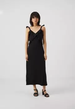 Платье из джерси Onlsandy Frill Dress Only, черное
