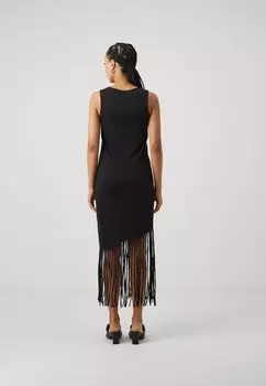 Платье из джерси Onlzinna Fringe Dress ONLY, черное