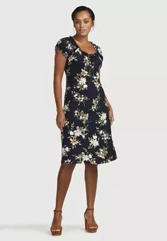 Платье из джерси PATTERNED Cellbes Of Sweden, цвет navy floral