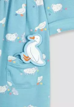 Платье из джерси Pet In Pocket Button Front- Regular Fit JoJo Maman Bb, синий