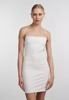 Платье из джерси Pieces, молочный
