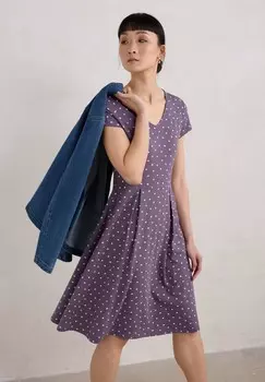 Платье из джерси PIER VIEW Seasalt Cornwall, цвет Purple Little Sponge Spot Fig