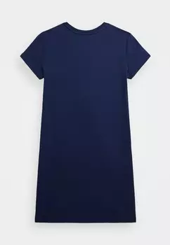 Платье из джерси POLO BEAR COTTON JERSEY TEE DRESS Ralph Lauren, темно-синий