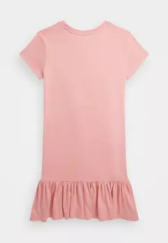 Платье из джерси POLO BEAR COTTON JERSEY T-SHIRT DRESS Ralph Lauren, розовый