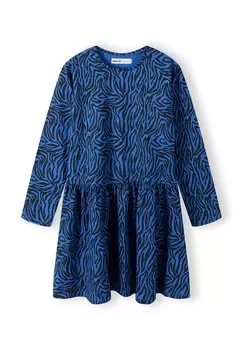Платье из джерси PRINTED LONG SLEEVE MINOTI, цвет blue