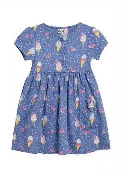 Платье из джерси REGULAR FIT - BUTTON FRONT JoJo Maman Bb, синий