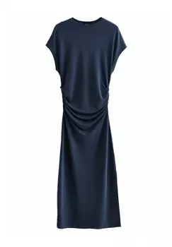 Платье из джерси REGULAR FIT - MIDI Next, темно-синий