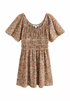 Платье из джерси REGULAR FIT - SHORT SLEEVE Next, розовый