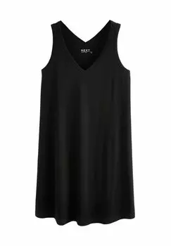 Платье из джерси REGULAR FIT SLEEVELESS V NECK SLOUCH Next, черный