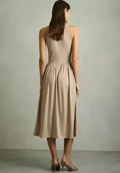 Платье из джерси Reiss, бежевый