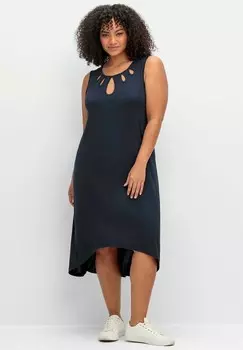 Платье из джерси RMELLOSES Sheego, темно-синий