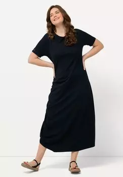 Платье из джерси RONDE HALS KORTE MOUWEN Ulla Popken, темно-синий