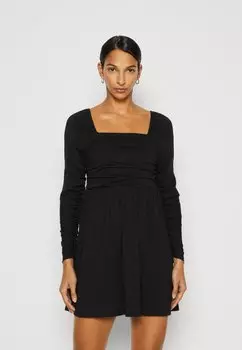 Платье из джерси RUCHED MINI GAP, черный