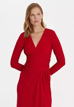 Платье из джерси RUTHMAY LONG SLEEVE DAY DRESS Lauren Ralph Lauren, цвет martin red